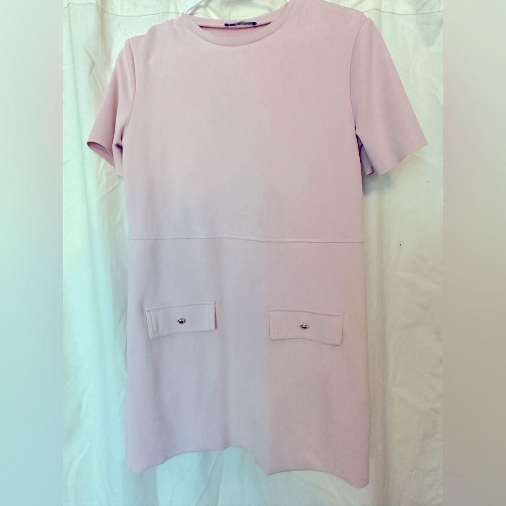 Zara pink tshirt dress